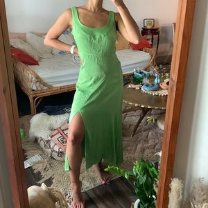 Anthropologie satin dress